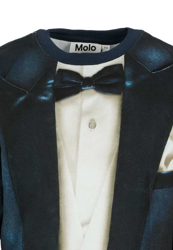 MOLO Tuxedo Print T-shirt - Blue
