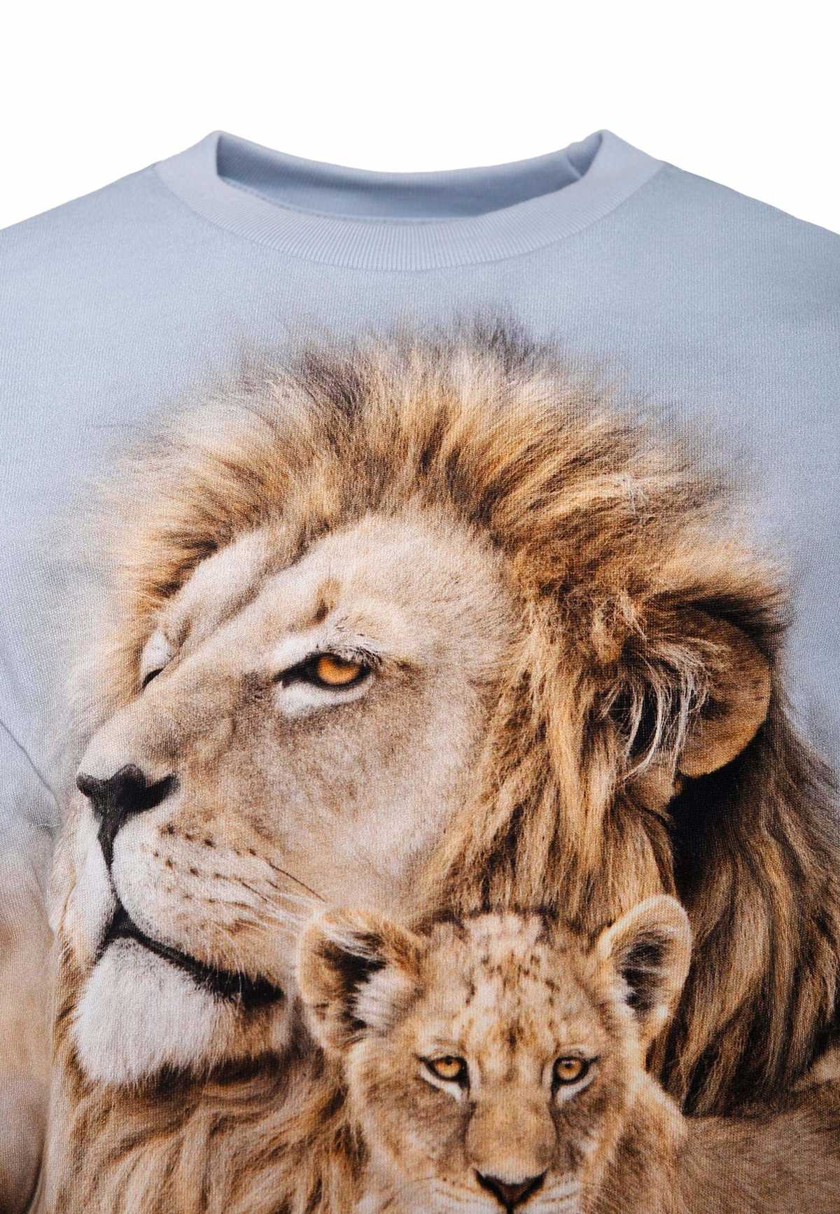 KIDS MOLO Lion T-shirt - Light Blue - Image 3 of 3