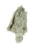 MOLO Faux Fur Coat with Patch - Gray - Thumbnail 3
