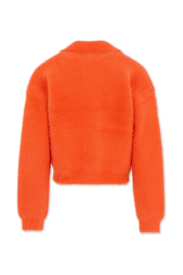 MOLO Orange Cardigan With Logo - Orange