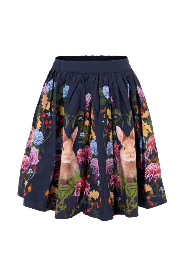 KIDS MOLO Black Skirt With Rabbit - Black