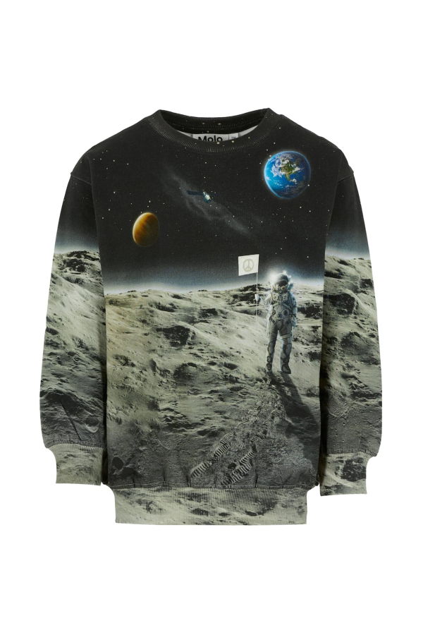 MOLO Astronaut Print Sweatshirt - Gray