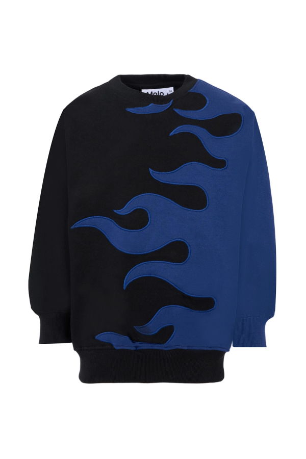 MOLO Sweatshirt With Flame - Blue