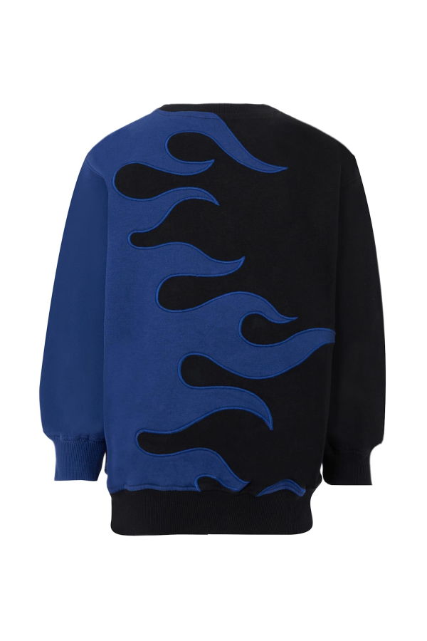 MOLO Sweatshirt With Flame - Blue