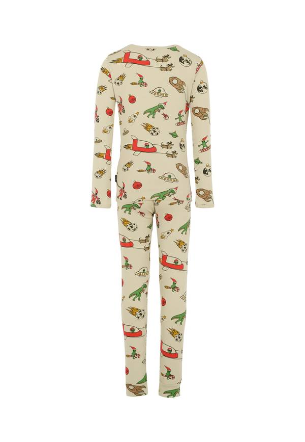 MOLO Christmas Alien Pajamas - Beige