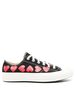 Comme des Garçons PLAY Chuck 70 Multi Hearts Sneaker - Black - Thumbnail 1
