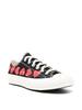 Comme des Garçons PLAY Chuck 70 Multi Hearts Sneaker - Black - Thumbnail 2