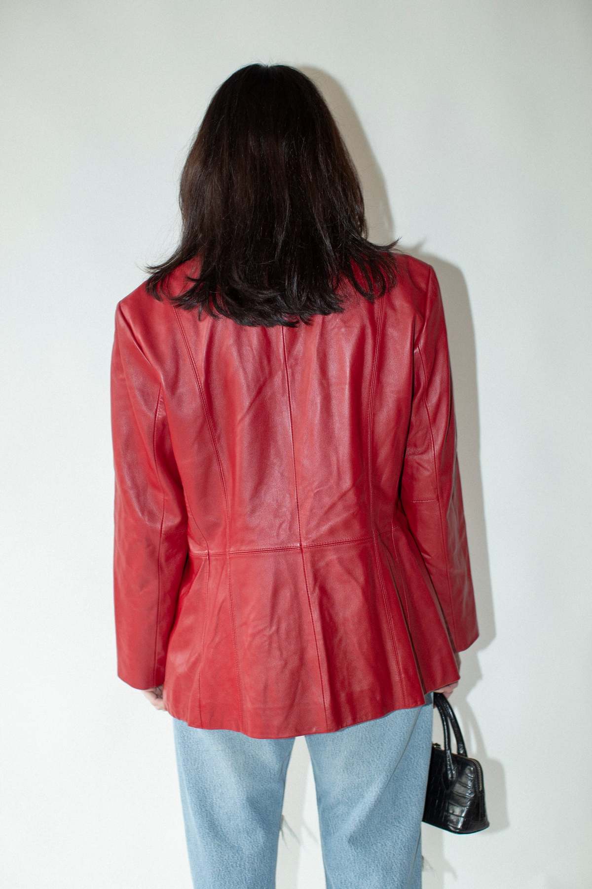 Vintage Leather Jacket - Scarlet - Image 5 of 5
