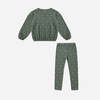 KIDS Rylee + Cru LLC Spongey Knit Set - Evergreen Ditsy - Thumbnail 4