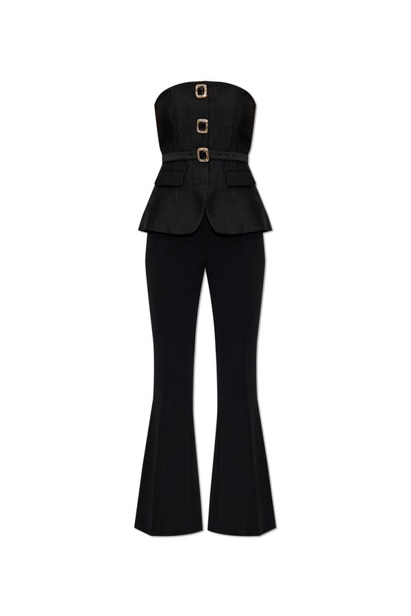 Self-Portrait Off-The-Shoulder Jumpsuit - Black Self-Portrait Off-The-Shoulder Jumpsuit - Black