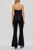 Self-Portrait Off-The-Shoulder Jumpsuit - Black - Thumbnail 4