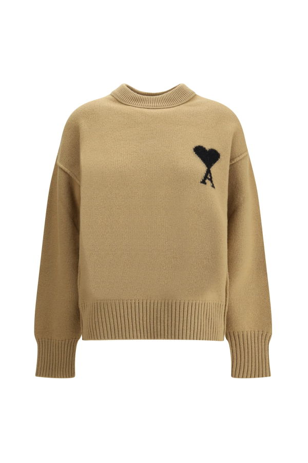 Ami Alexandre Mattiussi Ami De Coeur Sweater - Beige