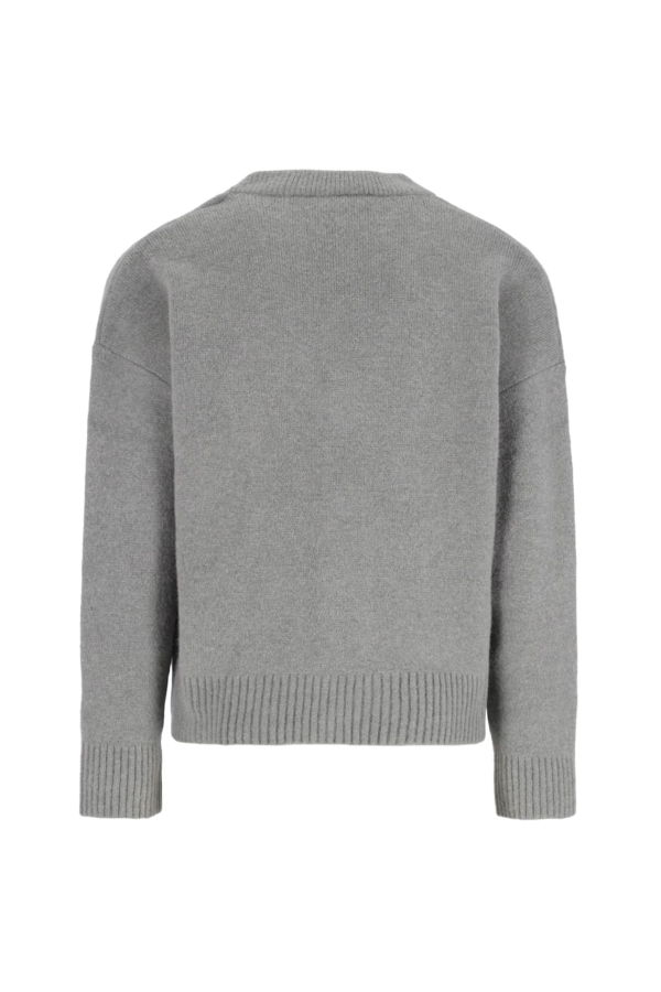 Ami Alexandre Mattiussi Logo Cardigan - Gray
