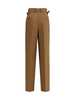 Ami Alexandre Mattiussi High-waist Trousers - Brown - Thumbnail 2