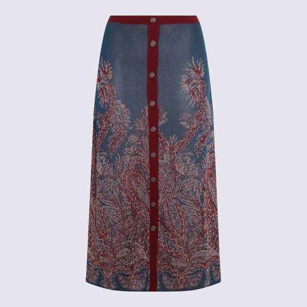 Etro Skirt - Aubergine Mix Etro Skirt - Aubergine Mix