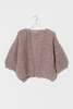 Maiami Alpaca Antique Pink Bomber Cardi - Antique Pink Melange - Thumbnail 1