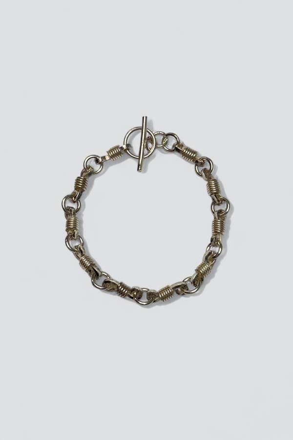 Vintage Coiled Toggle Bracelet - Sterling Silver