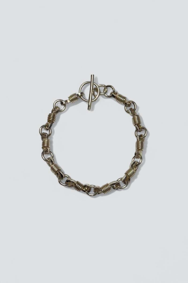 Vintage Coiled Toggle Bracelet - Sterling Silver