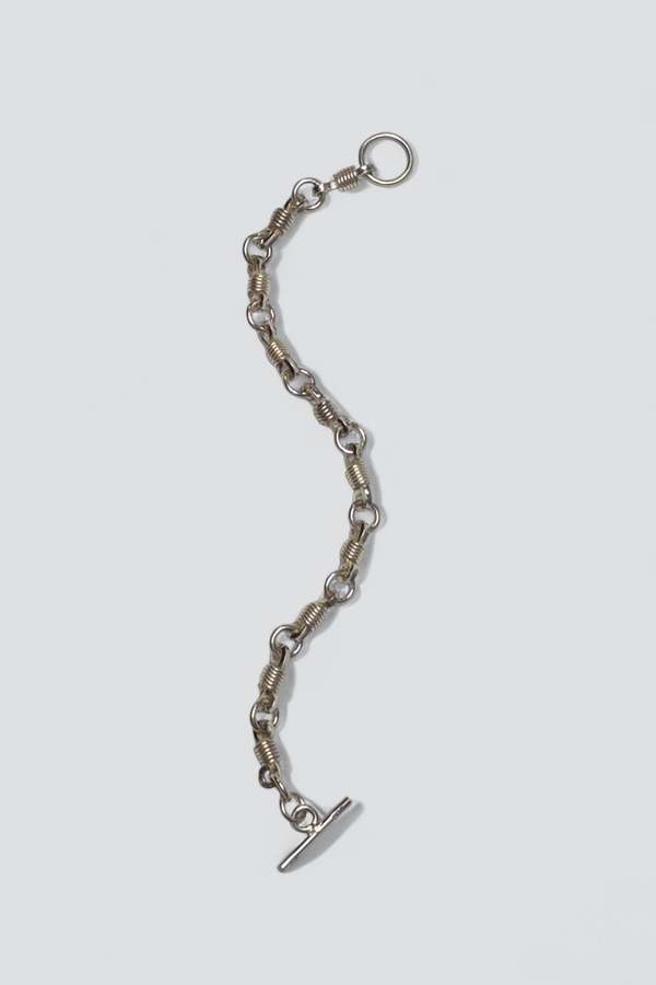 Vintage Coiled Toggle Bracelet - Sterling Silver