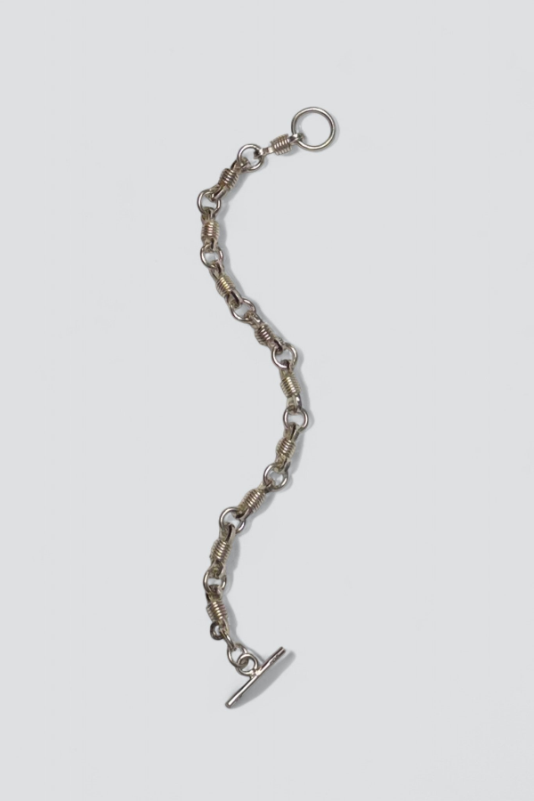 Vintage Coiled Toggle Bracelet - Sterling Silver
