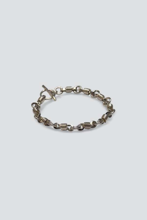 Vintage Coiled Toggle Bracelet - Sterling Silver