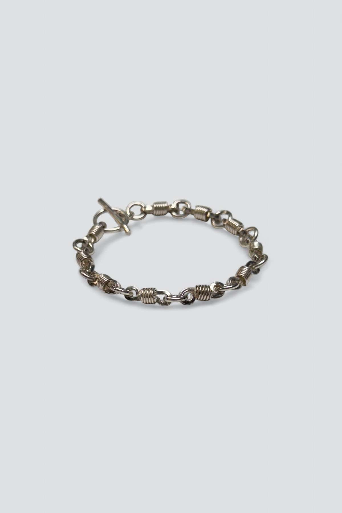 Vintage Coiled Toggle Bracelet - Sterling Silver - Image 3 of 3