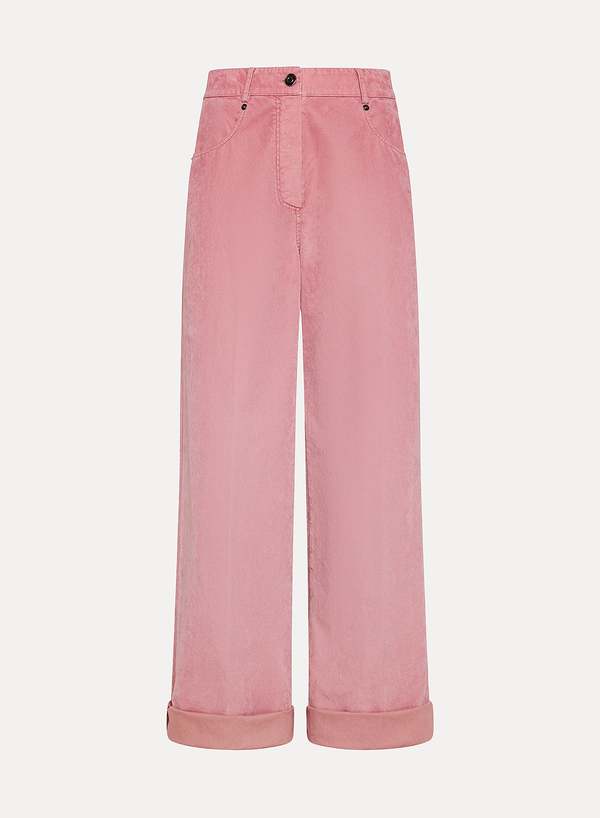 Forte Forte Flocked Cotton Pants