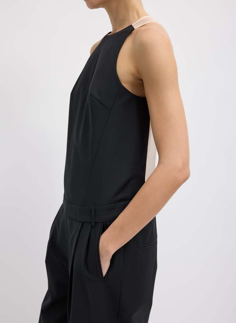 Tibi Recycled Tropical Wool Jumpsuit