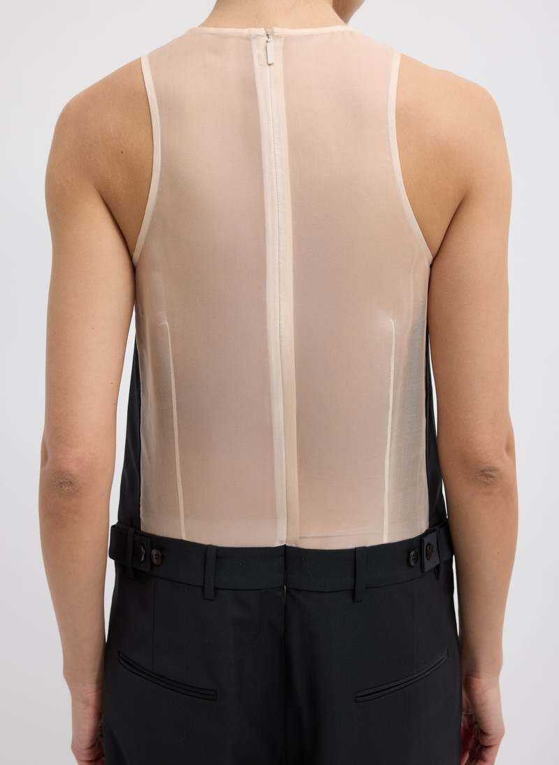 Tibi Recycled Tropical Wool Jumpsuit