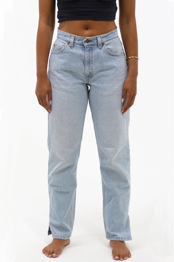 aligrace Allysa Tilted Split Jeans