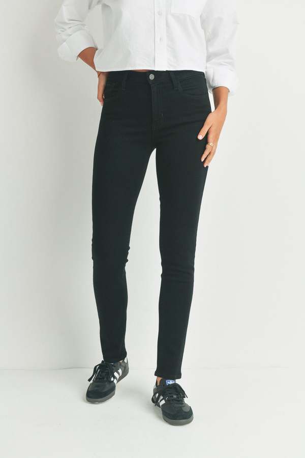 Just Black Denim The Long Leg Straight
