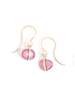 Melissa Joy Manning Single Drop 14k Earrings - Pink/Blue Sapphire - Thumbnail 1