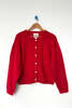 Le Bon Shoppe Leila Mohair Cardigan - Red - Thumbnail 1