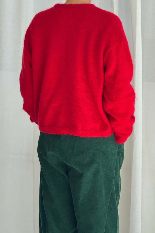 Le Bon Shoppe Leila Mohair Cardigan - Red