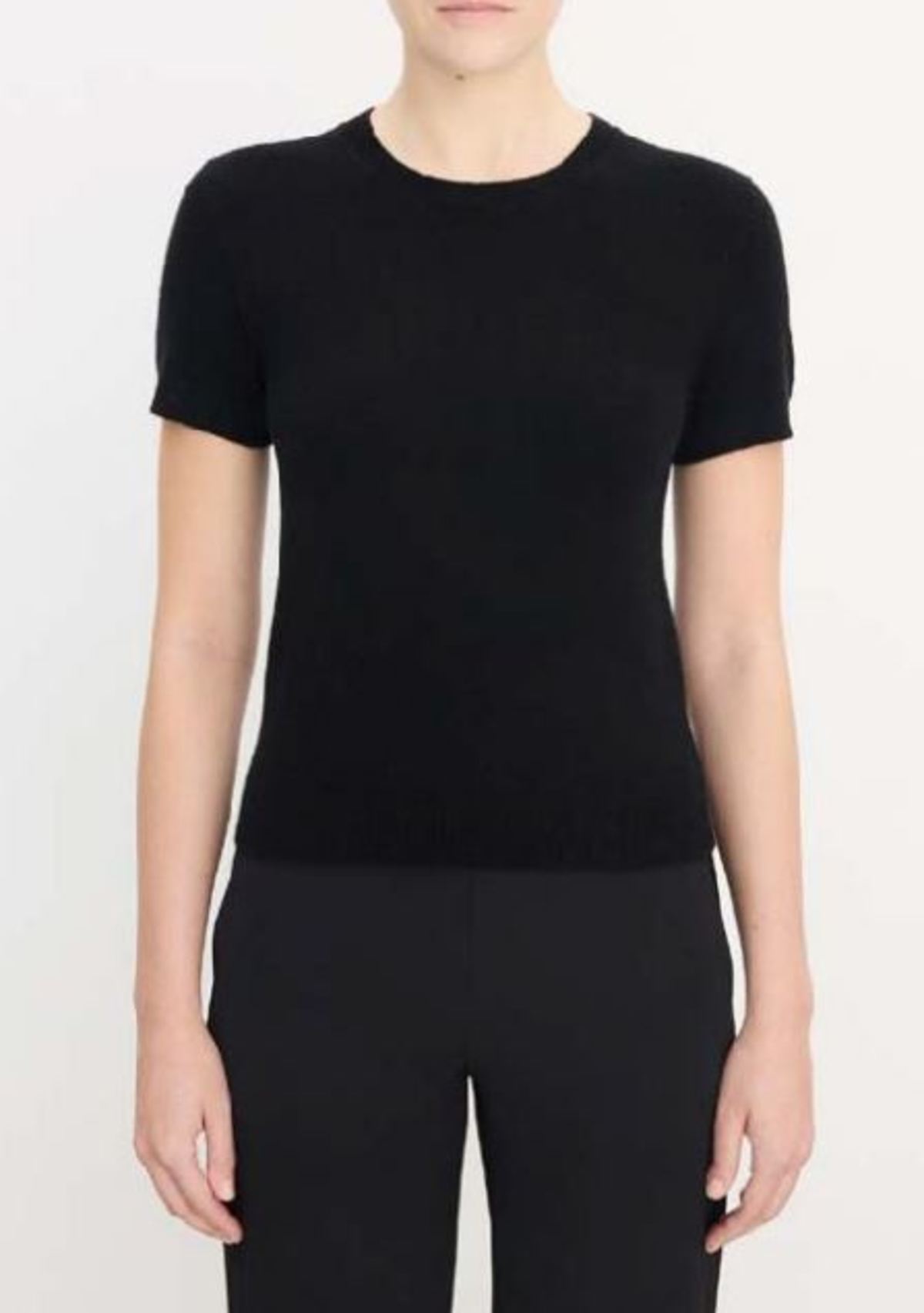 VINCE Cash Blend Tee - Black - Image 1 of 3