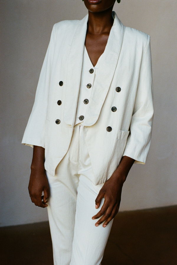 Maria Stanley Maximo Blazer - Bone