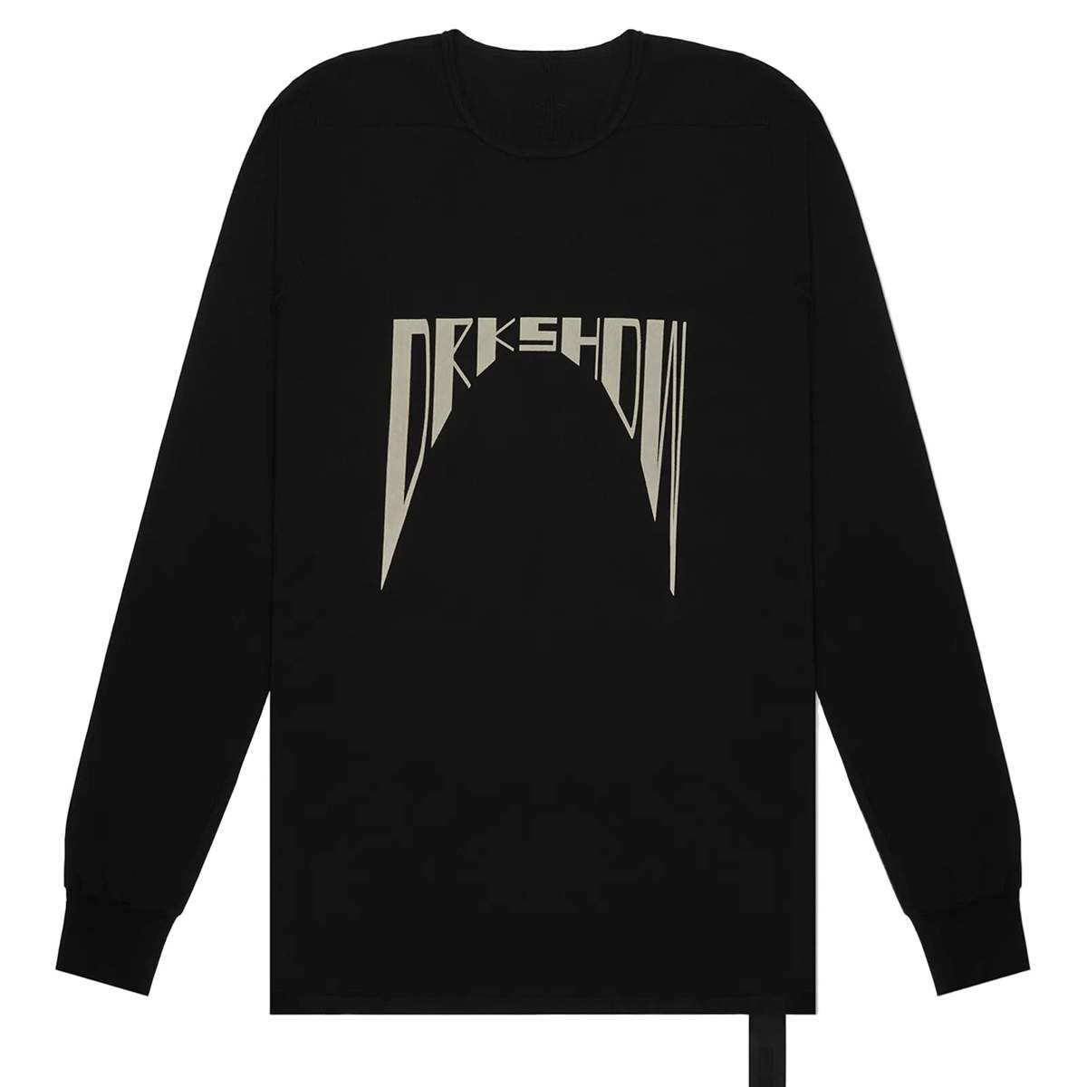 Rick Owens Level Long Sleeve T-Shirt - Black/Pearl - Image 1 of 1
