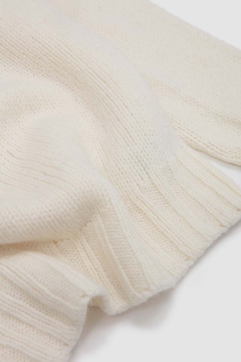 Harley of Scotland Chunky Yoke Crew Neck Sweater