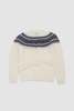 Harley of Scotland Chunky Yoke Crew Neck Sweater - Thumbnail 5