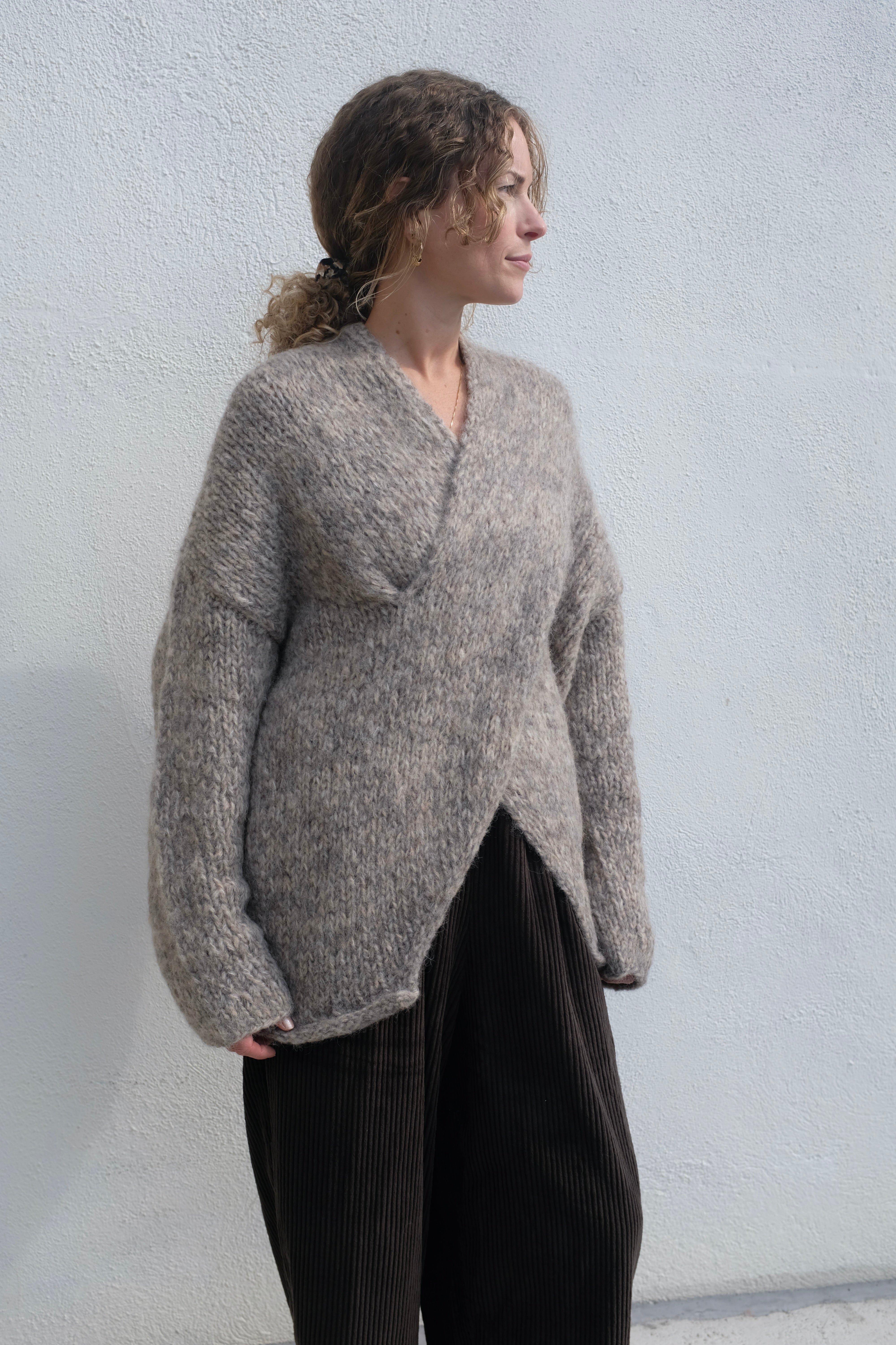 Lauren Manoogian Handknit Big Cable Pullover | Garmentory