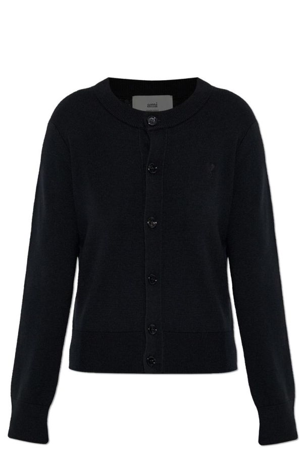 Ami Alexandre Mattiussi Wool Cardigan - Black