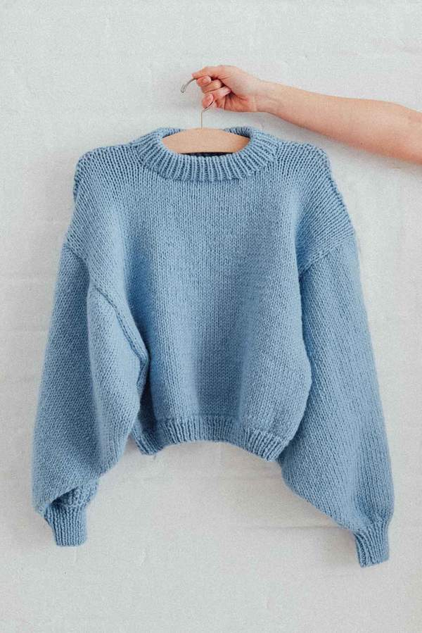 【I LOVE MR.MITTENS】Jackie Jumper I love Mr Mittens Jackie Knit Sweater - Placid Blue | Garmentory