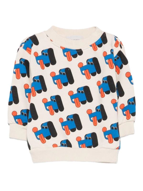KIDS Bobo Choses Doggy Mate Sweater - White