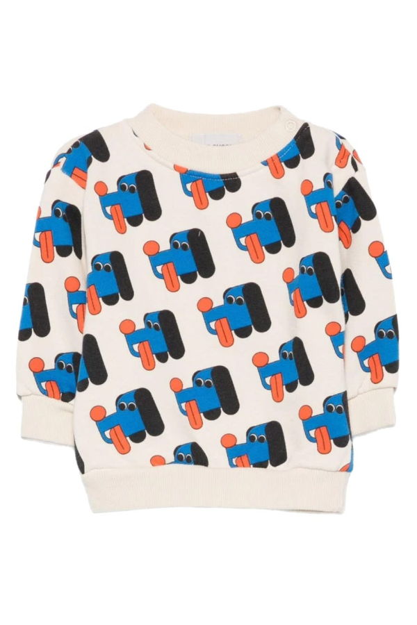 KIDS Bobo Choses Doggy Mate Sweater - White