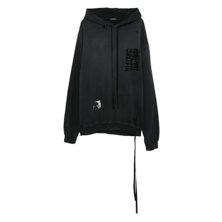Ann Demeulemeester Cotton Zip Up Hoodie - Black | Garmentory