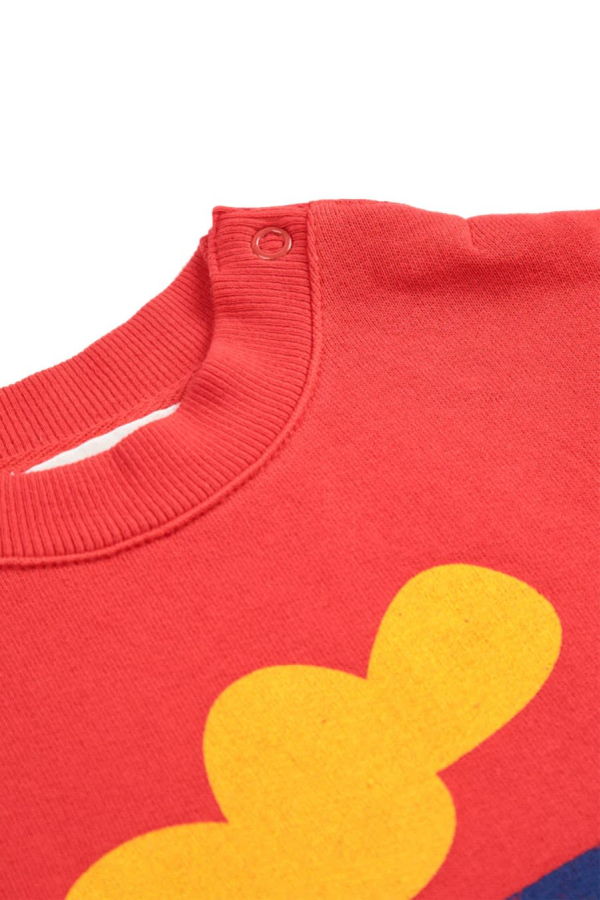 Bobo Choses Choo Choo Jersey Sweatshirt - Red