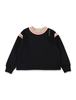 KIDS Marni Black Sweatshirt With Striped Details - Black - Thumbnail 1