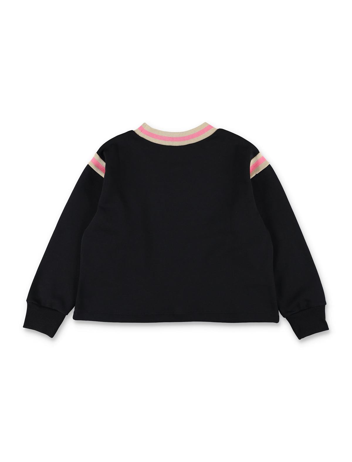 KIDS Marni Black Sweatshirt With Striped Details - Black - Image 3 of 3