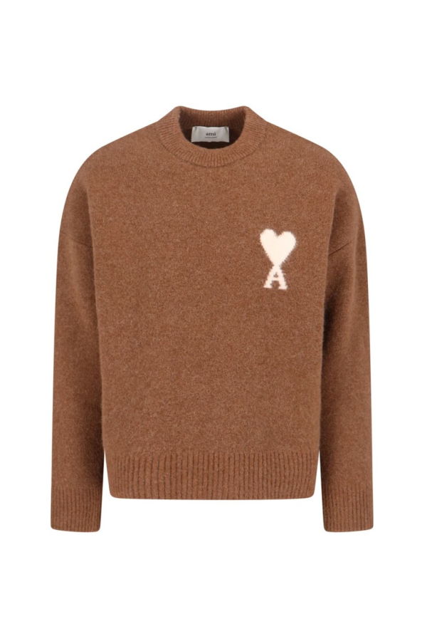 Ami Alexandre Mattiussi Ami De Coeur Sweater - Beige