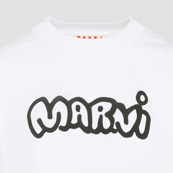 Marni Boxy Crop T-shirt - White